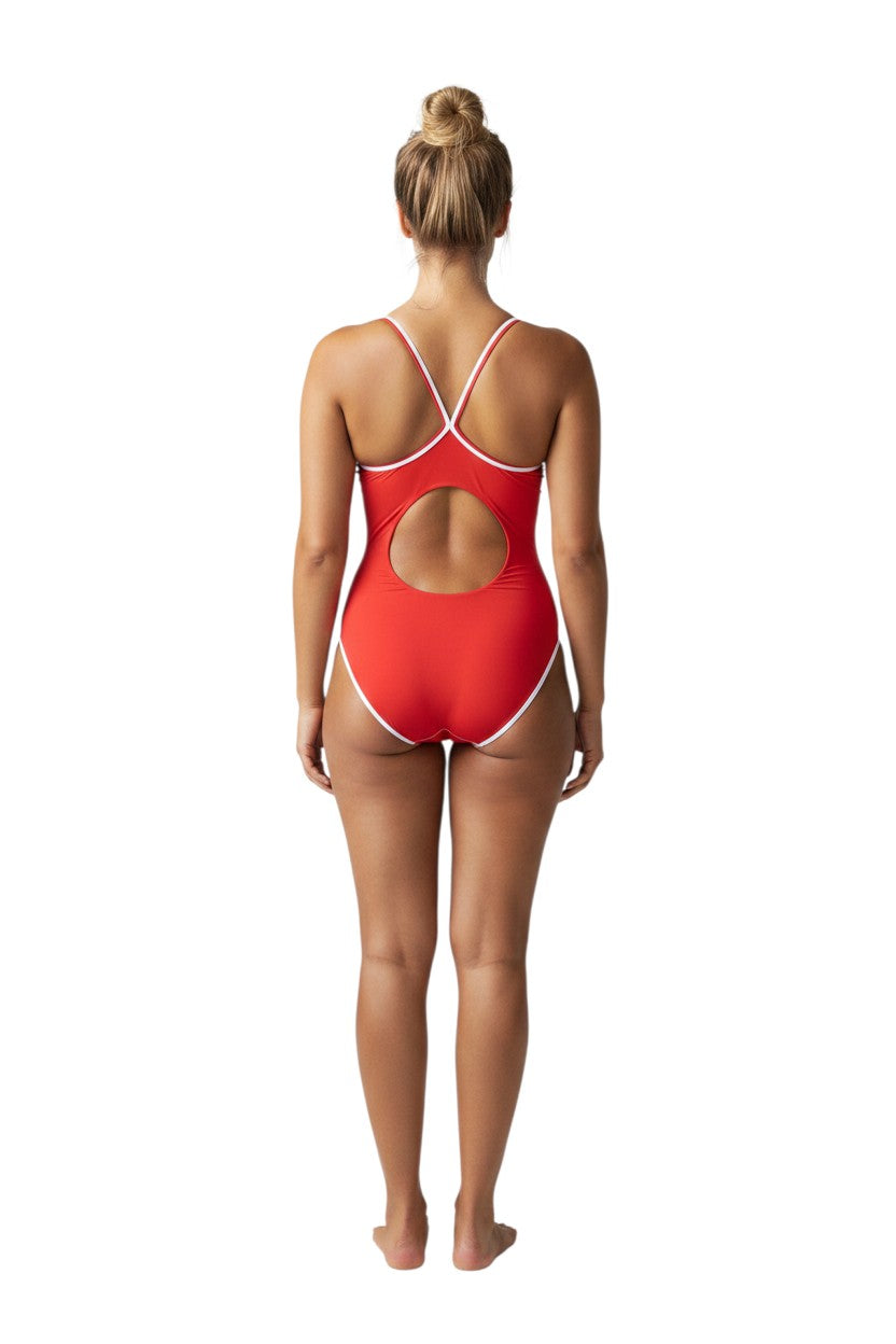 RISE Solid H-Back Reversible One Piece Swimwear