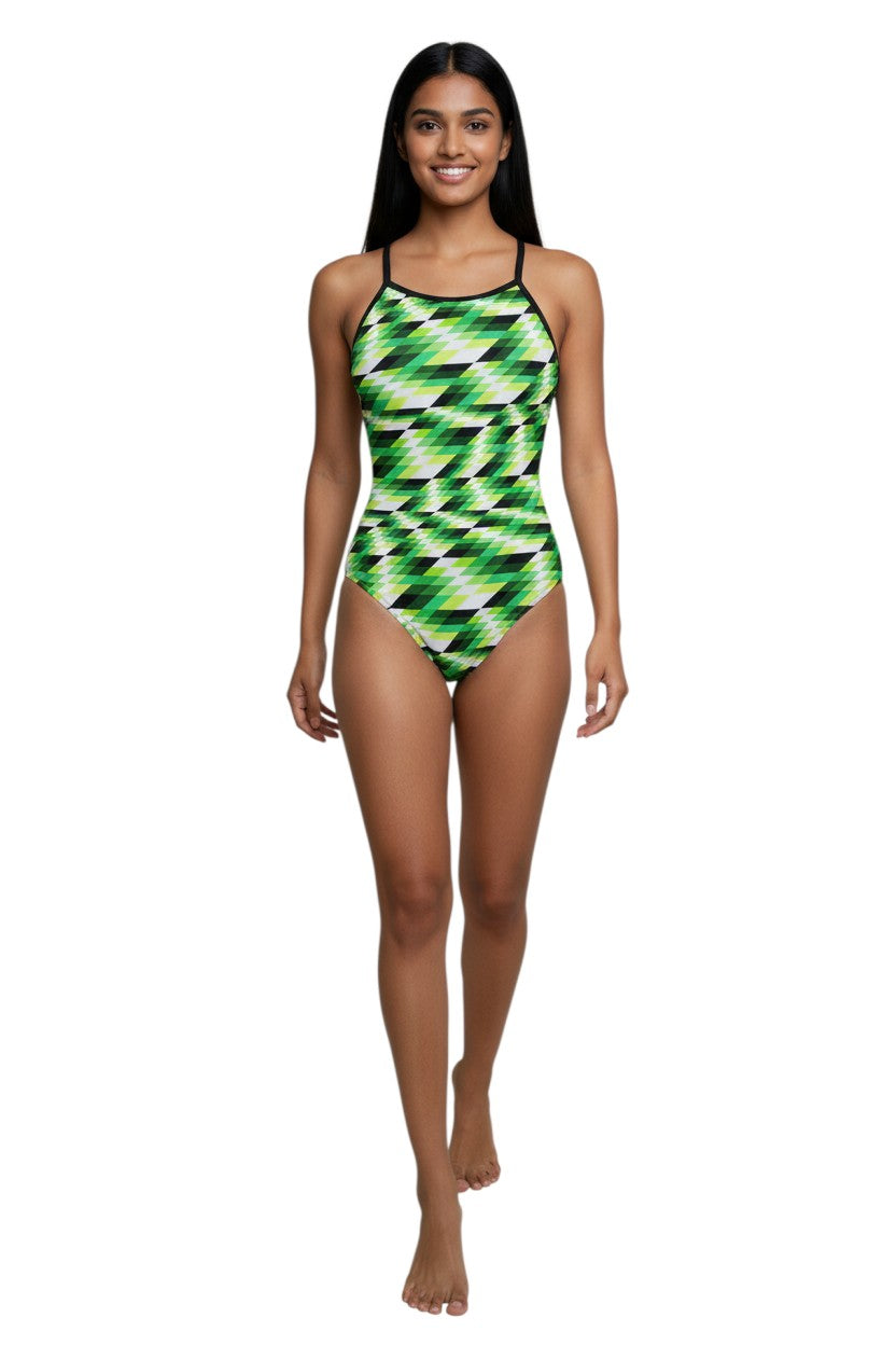 RISE Sandies Female Swerve Poly Swimsuit