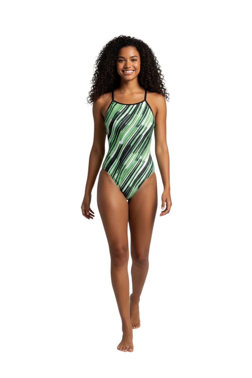 RISE Sandies Female Laser Beam Poly Swimsuit