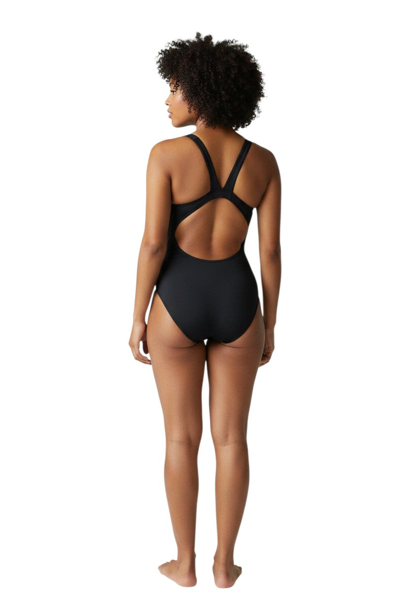 RISE Solid Poly MB Back One Piece Swimsuit