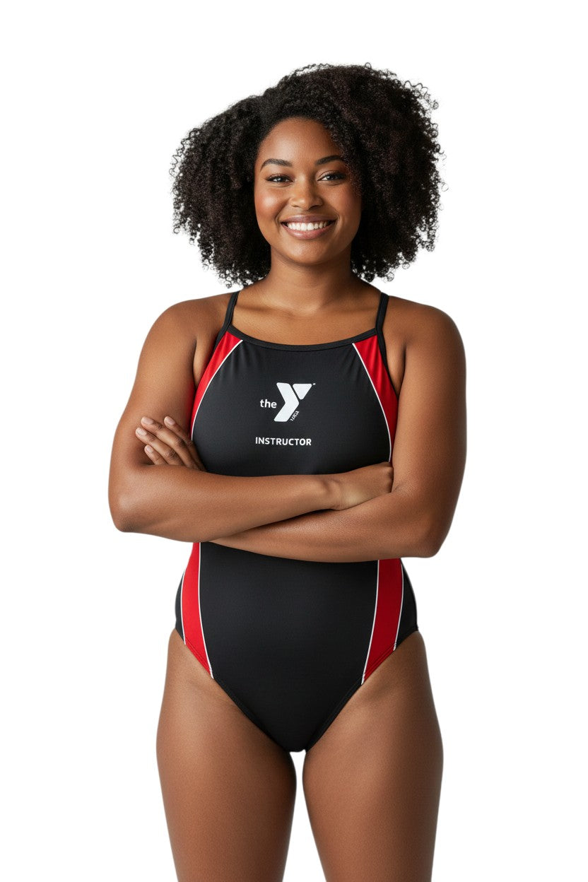 YMCA Kiefer Instructor H-Back Splice One Piece Swimsuit