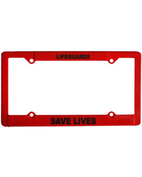 Lifeguard License Plate Frames