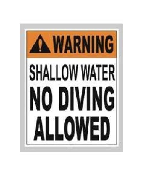 Shallow Water No Diving