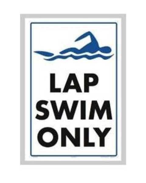Lap Swim Only Sign