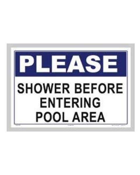 Please Shower Sign