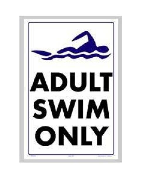 Adult Swim Only Sign
