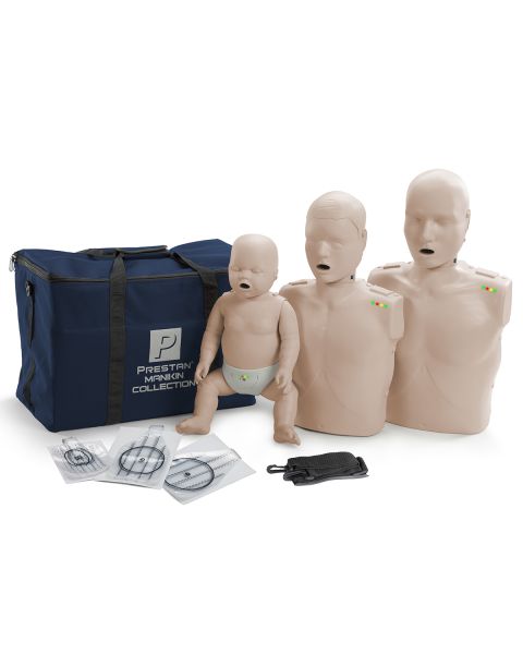 Prestan Professional Collection-(1 child/1 infant/1 adult with CPR & 10 face shields)
