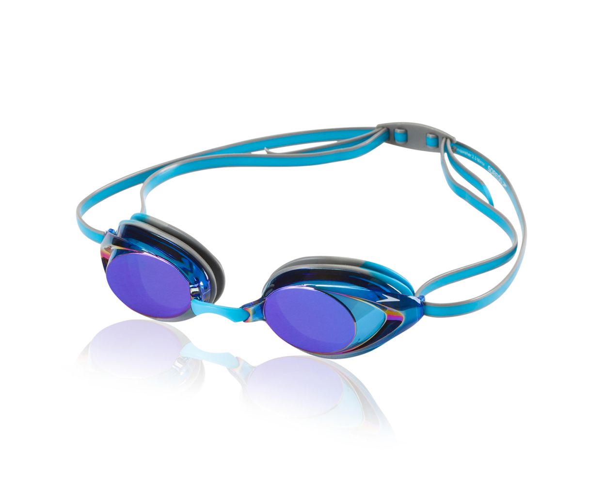 Speedo Vanquisher 2.0 Mirrored Swim Goggle Silver/Blue 