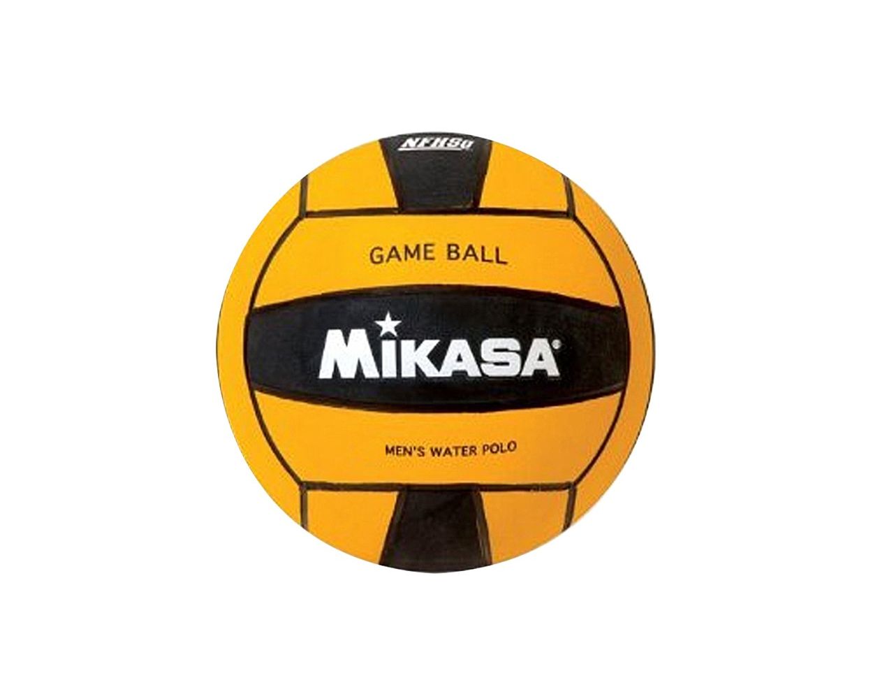 Mikasa Water Polo Game Ball Mens, Black/Yellow 