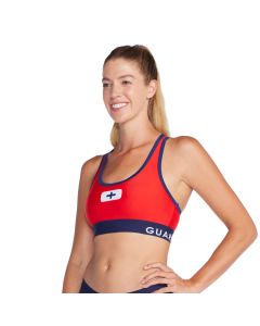 Dolfin women's Flyback Lifeguard red swimsuit - LIFEGUARD