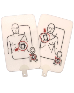 Adult/Child Replacement Training Pads with Pad Sensing System for the Prestan Professional AED Trainer PLUS (Single Pack)