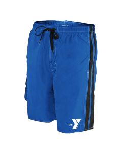 YMCA Splice Board Short - Color - Royal/Black,Size - Small
