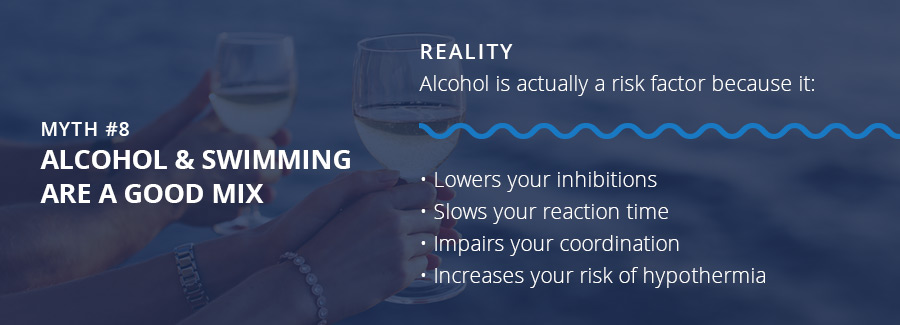 Myth 8: Alcohol and Swimming Are a Good Mix