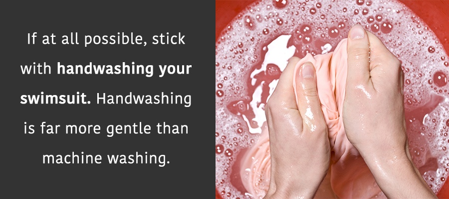 handwashing your swimsuit