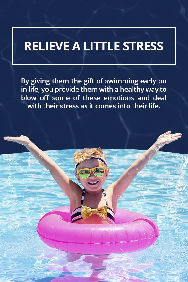 Swimming can relieve stress